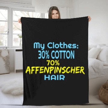 Discover Affenpinscher Hair Dog Love Fleece Blankets