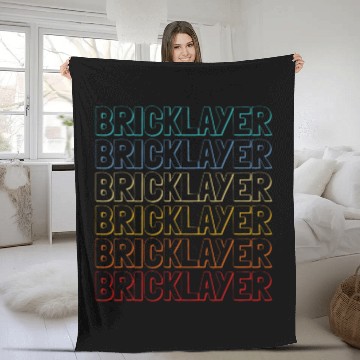 Discover Bricklayer Construction Bricklayer Construction Fleece Blankets