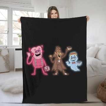 Discover Hitchhiking Cereal Monsters! - Haunted Mansion - Fleece Blankets