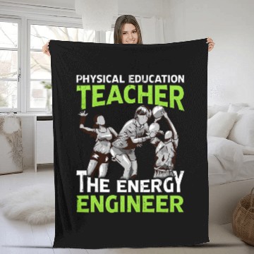Discover Energy engineer  Physical education teacher volleyball coach Zip Fleece Blankets