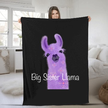 Discover Llama Pet Big sister llama design Baseball Tees Fleece Blankets