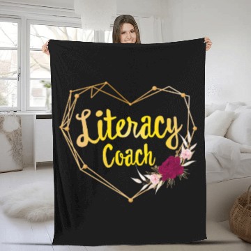 Discover Reading Teacher Back School Special Literacy Coachs Squad 7 Zip Fleece Blankets