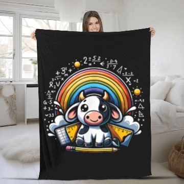 Discover I Love Math And Cows Costume Teachers Students 21 Zip Fleece Blankets