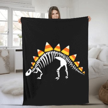 Discover Dinosaur Pet Funny Spookysaurus Candy Corn Dinosaur Halloween Baseball Tees Fleece Blankets