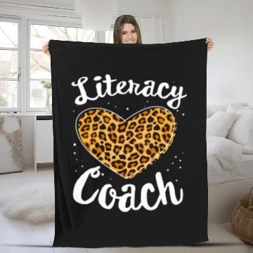 Discover Reading Teacher Back School Special Literacy Coachs Squad 5 Fleece Blankets