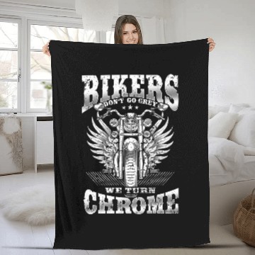 Discover Bikers Dont Go Grey 2We Turn Chrome 2vintages Motorcycle 23 Baseball Tees Fleece Blankets