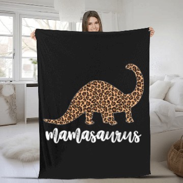 Discover Dinosaur Pet Mamasaurus T rexs Dinosaur Leopard Print Mama Saurus Funny Zip Fleece Blankets