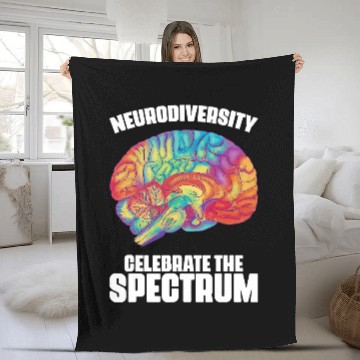 Discover ADHD Ribbon Neurodiversity Celebrate The Spectrum ADHD Awareness 43 Baseball Tees Fleece Blankets