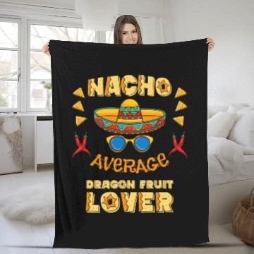 Discover Dragon Pet Nacho Average Dragon Fruit Lover Cinco De Mayo Fleece Blankets
