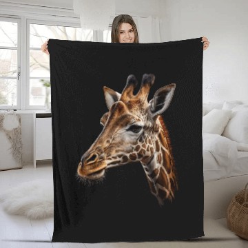 Discover Giraffe Pet Animal Print Giraffes Baseball Tees Fleece Blankets