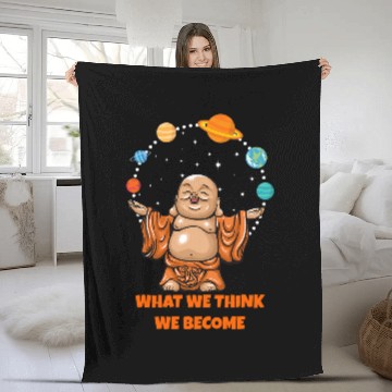 Discover Buddha Monk Namaste Buddhism What We Think We Become 212 Baseball Tees Fleece Blankets