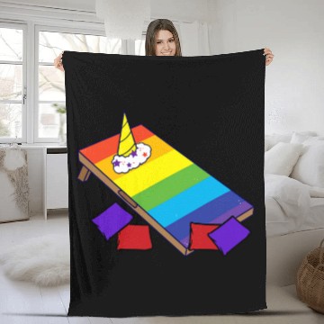 Discover Unicorn Pet Cornhole Corn Hole Unicornhole Baseball Tees Fleece Blankets