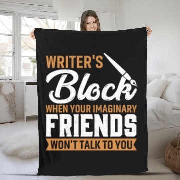 Discover Writers Block When Your Imaginary Friends Wont Talk To You 1 Baseball Tees Fleece Blankets