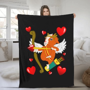 Discover Guinea Pig Pet Cupid Fleece Blankets