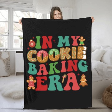 Discover In My Cookie Baking Era Baker Christmas Cookie Baking Crew Fleece Blankets