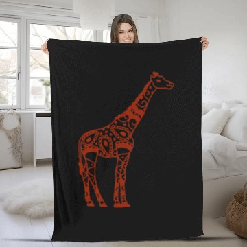 Discover Giraffe Pet Mandala Fleece Blankets