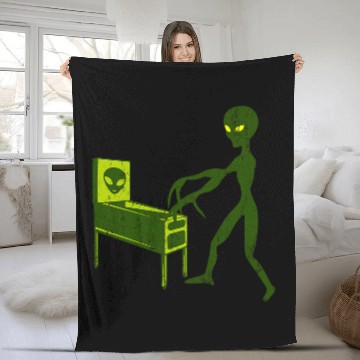 Discover Aliens UFO Space Party PINBALL GAME Ancient Alien Theorist Baseball Tees Fleece Blankets