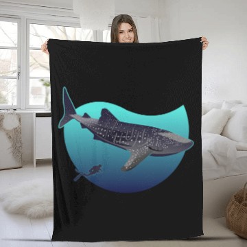 Discover Shark Pet Swimming Diving Reef Shark Sea Life Baseball Tees Fleece Blankets