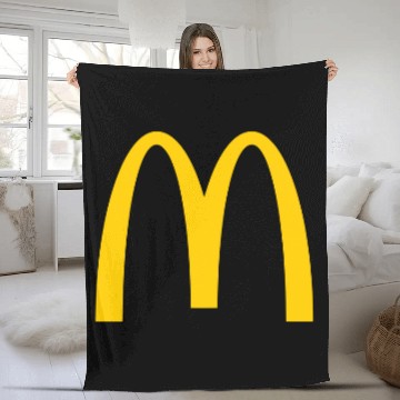 Discover McDonald's Logo Embroidered Cap Hat Fleece Blankets