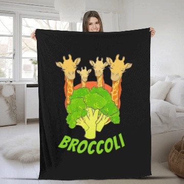 Discover Giraffe Pet Broccoli Baseball Tees Fleece Blankets