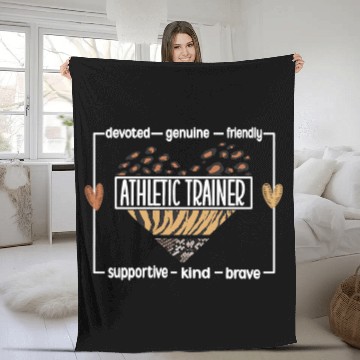 Discover Athletic Trainer Appreciation Athletic Coach Fleece Blankets