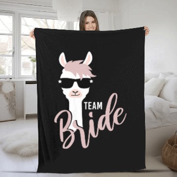 Discover Llama Pet Team Bride llama alpaca bachelorette party Fleece Blankets