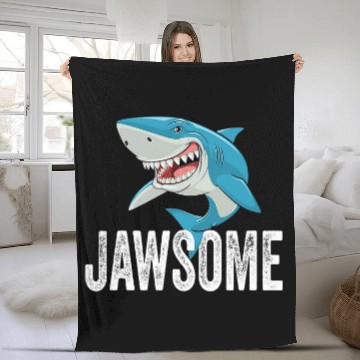 Discover Shark Pet Jaws Awesome Jawsome Shark Lovers Cool Baseball Tees Fleece Blankets