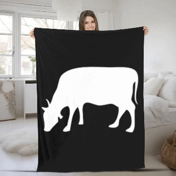 Discover Cow Pet Dairy Cow Farm Field Trip Fleece Blankets