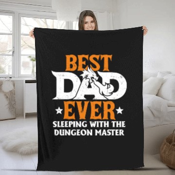Discover Dragon Pet Dungeon Crawler Dragon Master bests Dad Ever Fathers Day Fleece Blankets