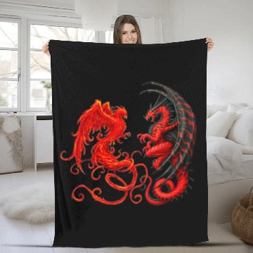 Discover Dragon Pet Phoenix Zip Fleece Blankets
