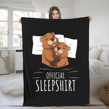 Discover Beaver Pet Official Sleep Fleece Blankets
