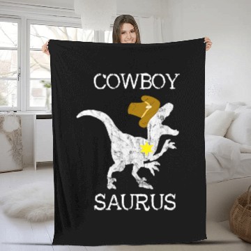 Discover Dinosaur Pet Cowboy Saurus Wild West Sheriff Rancher Baseball Tees Fleece Blankets