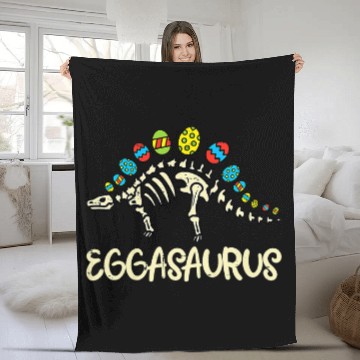 Discover Dinosaur Pet Eggasaurus Easter Stegosaurus Dinosaur Boys Kids Toddler Fleece Blankets