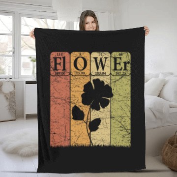 Discover Flower Periodic Table Elements Flowers Lover Florist Baseball Tees Fleece Blankets