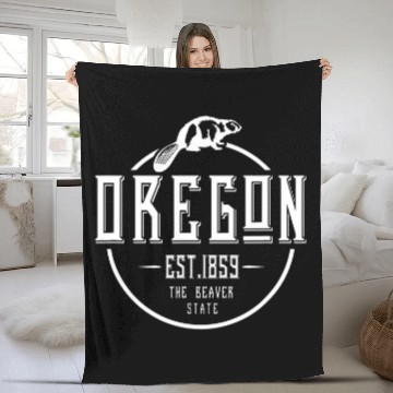 Discover Beaver Pet Oregon The Beaver State Est 1859 Stylish Art OR Pride Baseball Tees Fleece Blankets