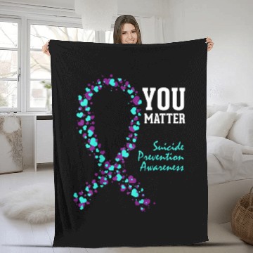 Discover suicides Prevention 988 Ribbon You Matter Ribbon Baseball Tees Fleece Blankets