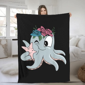 Discover Octopus Pet Starfish 7 Baseball Tees Fleece Blankets