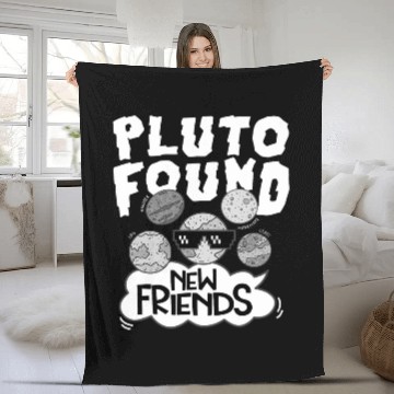 Discover Pluto Found New Friends Pluto Lover Astronomer 1 Baseball Tees Fleece Blankets