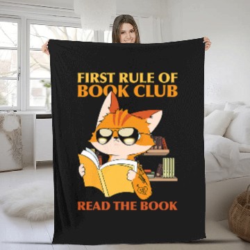 Discover Book Fun Librarian Bookworm Book Club Fleece Blankets
