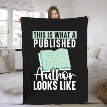 Discover Author Bookworm Novel Book Writer Journalist Literature 7 Fleece Blankets