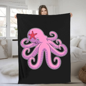 Discover Octopus Pet Starfish Baseball Tees Fleece Blankets