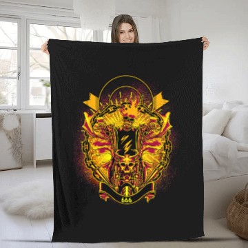 Discover Skull Rider Motorcycle vintages Classic Rock Music Gift Fleece Blankets