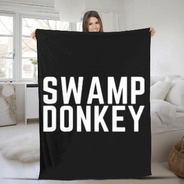 Discover Donkey Pet SWAMP DONKEY MULLETRODEO Fleece Blankets
