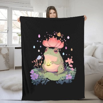 Discover Frog Pet Cottagecore Goblincore Aesthetic Frog Toad Lover Forestcore 4 Baseball Tees Fleece Blankets