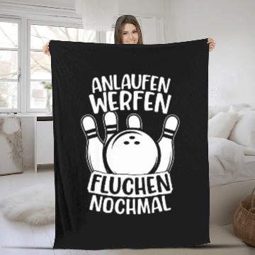 Discover Sport Bowling Tarnish Throw Swearing Again Skittles Bowling Fleece Blankets