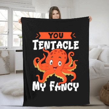 Discover Octopus Pet You Tentacle My Fancy Fleece Blankets