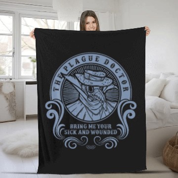 Discover He Plague Doctor Sick And Wounded Fleece Blankets