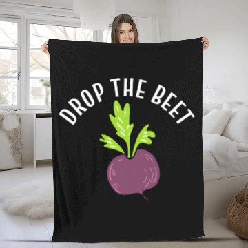 Discover Drop The Beet Botanist Fleece Blankets