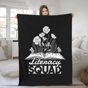 Discover Book Fun Reading Teacher Reading Coachs Literacy Squad 5 Baseball Tees Fleece Blankets