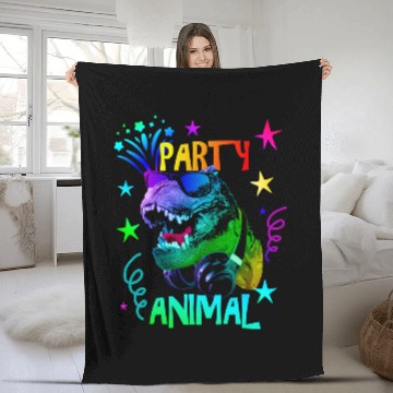 Discover Dinosaur Pet TRex Party Animal Fleece Blankets